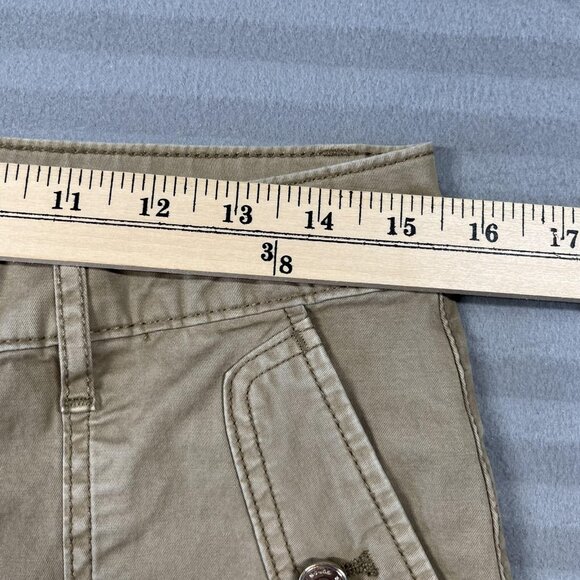 WHBM The Pret-A-Jet Pants Womens 10 Long Khaki High-Rise Utility Straight Leg - Picture 5 of 13